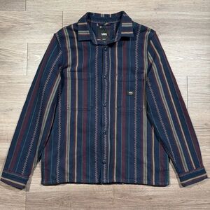 Men’s Vans Striped Heavyweight Shirt Jacket Size M